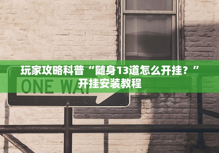 玩家攻略科普“随身13道怎么开挂？”开挂安装教程