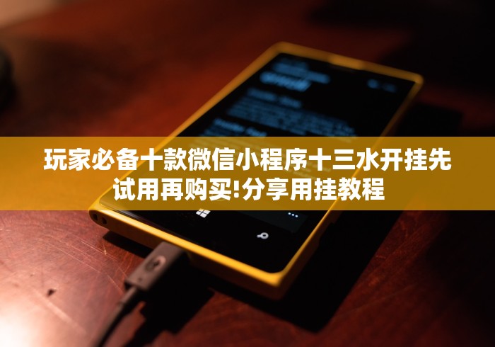 玩家必备十款微信小程序十三水开挂先试用再购买!分享用挂教程