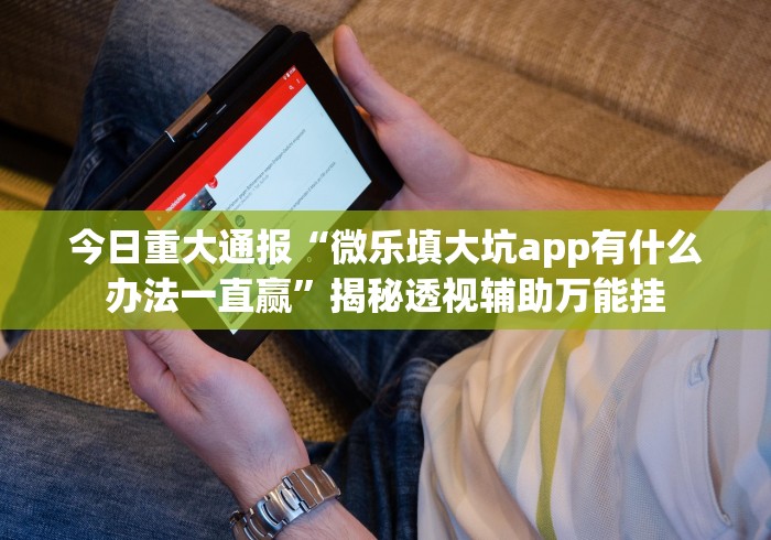 今日重大通报“微乐填大坑app有什么办法一直赢”揭秘透视辅助万能挂