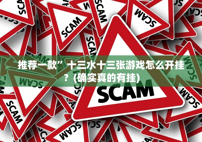 推荐一款”十三水十三张游戏怎么开挂？(确实真的有挂)