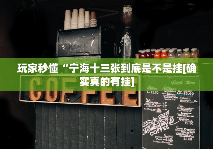 玩家秒懂“宁海十三张到底是不是挂[确实真的有挂]