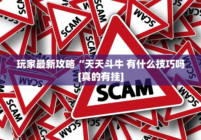 玩家最新攻略“天天斗牛 有什么技巧吗[真的有挂]