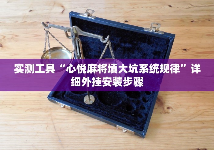 实测工具“心悦麻将填大坑系统规律”详细外挂安装步骤