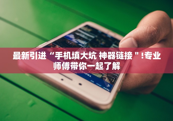 最新引进“手机填大坑 神器链接＂!专业师傅带你一起了解