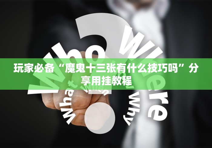 玩家必备“魔鬼十三张有什么技巧吗”分享用挂教程