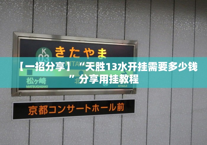 【一招分享】“天胜13水开挂需要多少钱”分享用挂教程 【一招分享】“天胜13水开挂需要多少钱”分享用挂教程
