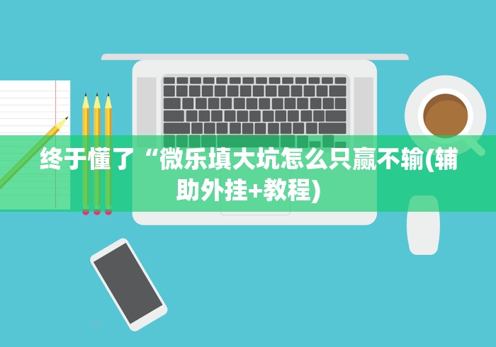 终于懂了“微乐填大坑怎么只赢不输(辅助外挂+教程)