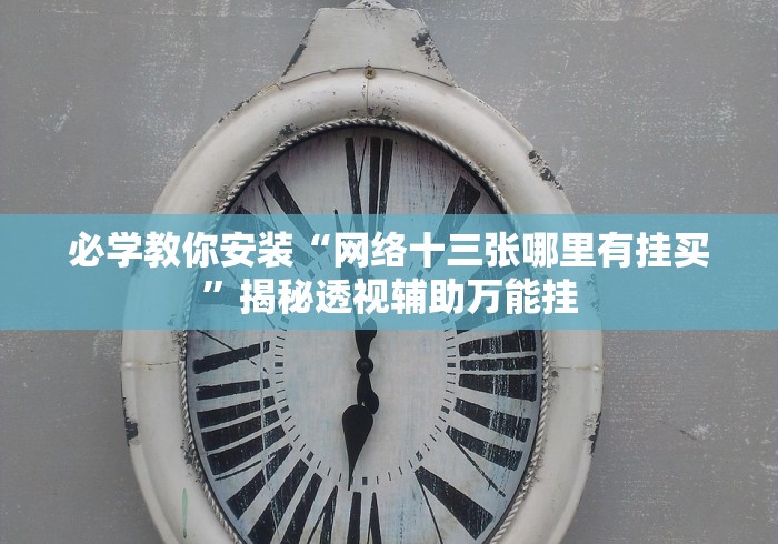 必学教你安装“网络十三张哪里有挂买”揭秘透视辅助万能挂