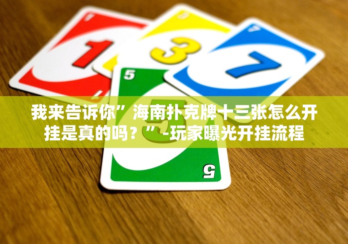 我来告诉你”海南扑克牌十三张怎么开挂是真的吗?”-玩家曝光开挂流程 我来告诉你”海南扑克牌十三张怎么开挂是真的吗?”-玩家曝光开挂流程