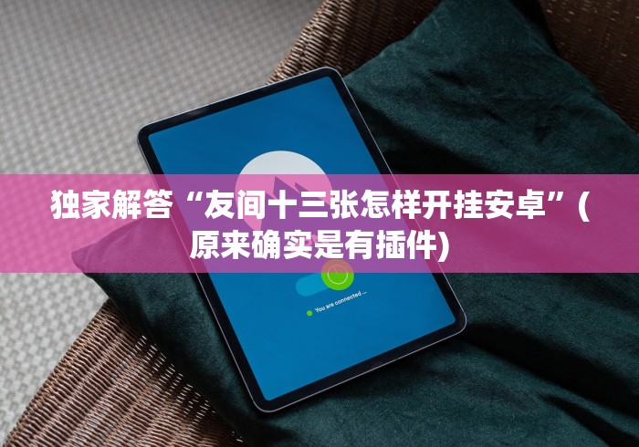 独家解答“友间十三张怎样开挂安卓”(原来确实是有插件) 独家解答“友间十三张怎样开挂安卓”(原来确实是有插件)