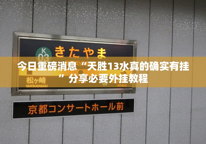 今日重磅消息“天胜13水真的确实有挂”分享必要外挂教程 今日重磅消息“天胜13水真的确实有挂”分享必要外挂教程
