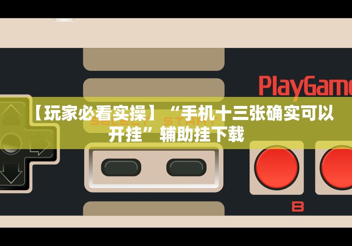 【玩家必看实操】“手机十三张确实可以开挂”辅助挂下载