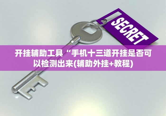 开挂辅助工具“手机十三道开挂是否可以检测出来(辅助外挂+教程)