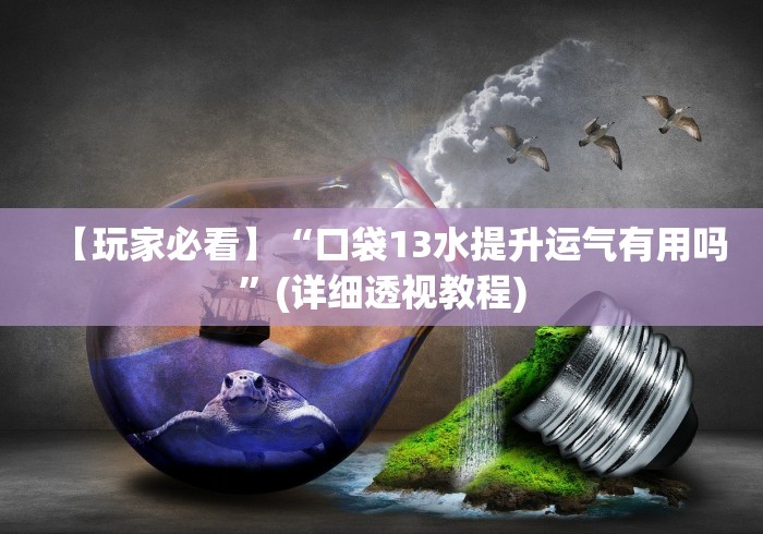 【玩家必看】“口袋13水提升运气有用吗”(详细透视教程) 【玩家必看】“口袋13水提升运气有用吗”(详细透视教程)