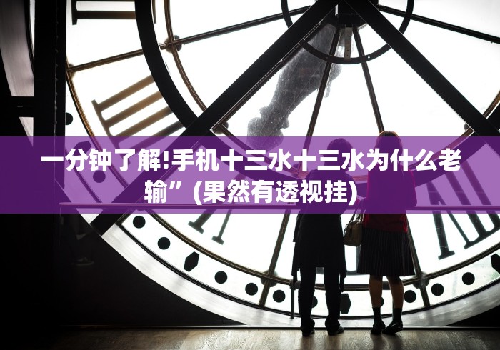一分钟了解!手机十三水十三水为什么老输”(果然有透视挂)