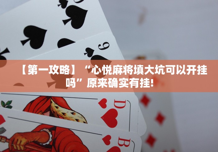 【第一攻略】“心悦麻将填大坑可以开挂吗”原来确实有挂!